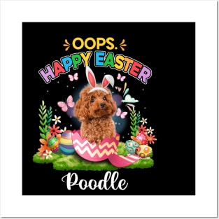 Bunny Poodle Oops Happy Easter Eggs 2024, Easter Dog Posters and Art